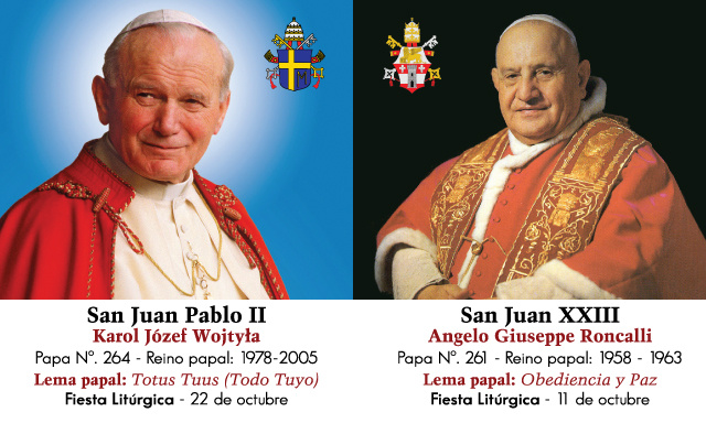 ** SPANISH ** Special Limited Edition Collector's Series Commemorative Pope John Paul II & Pope John